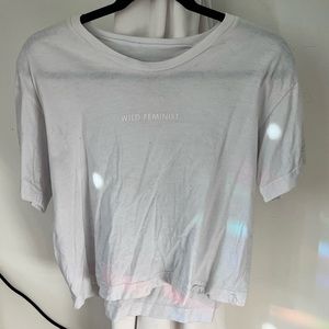 Wild Feminist Cropped Shirt